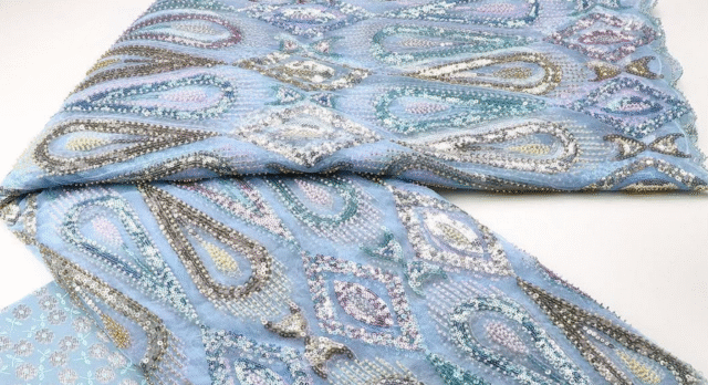 Premium Sequin & Stone Embellished Fabrics - Image 3